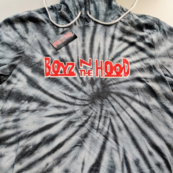 BOYZ N THE HOOD Tie Dye Tee 2XL Gray Hooded T-shirt Men's - Picture 4 of 9